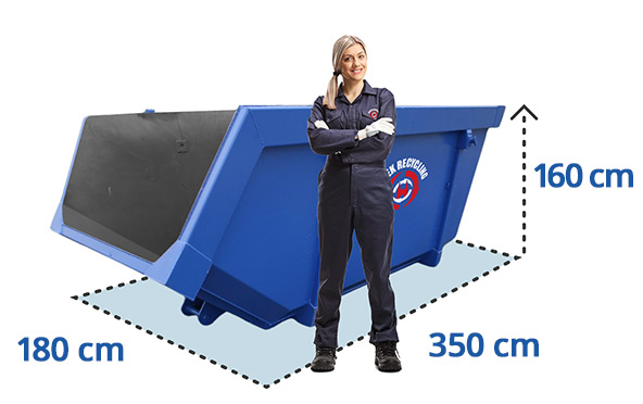 mens-in-vergelijking-met-10m3-container